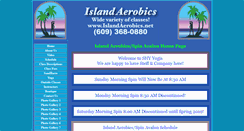Desktop Screenshot of islandaerobics.net